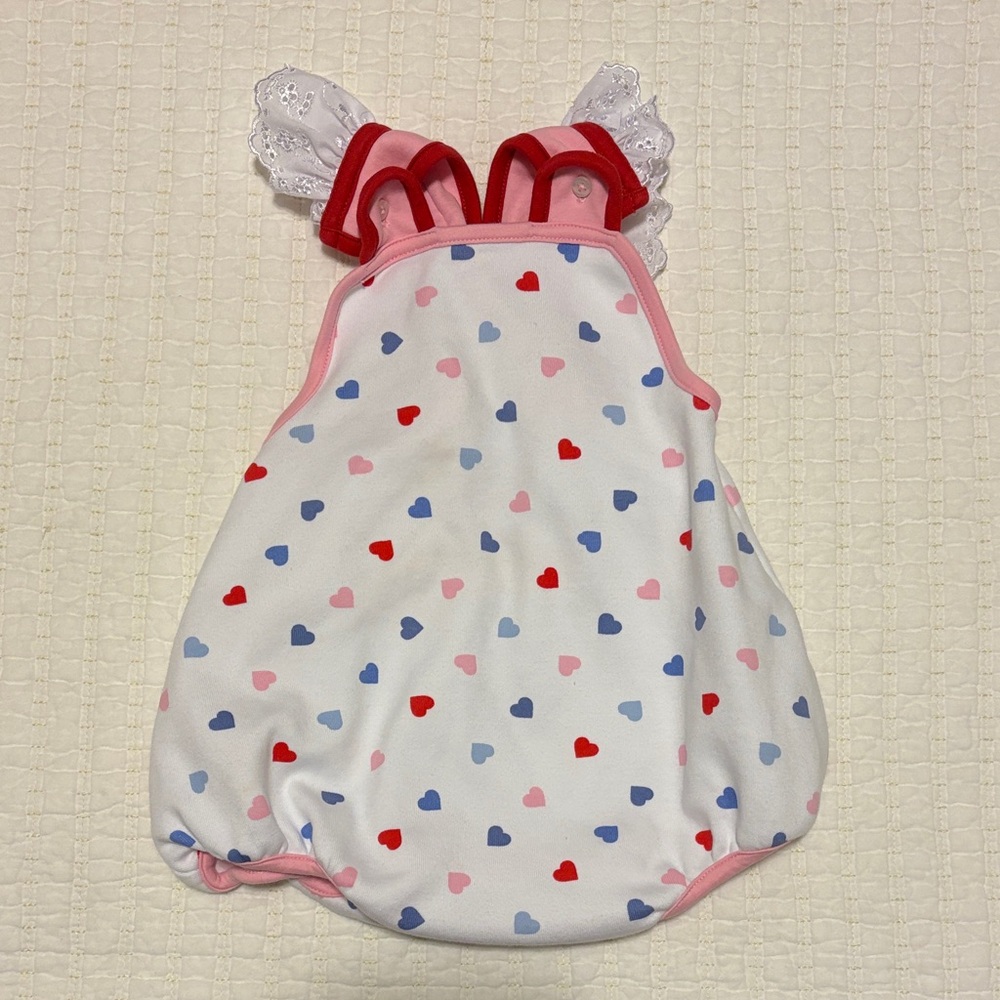 The Beaufort Bonnet Company | Saylor sunsuit happy hearts